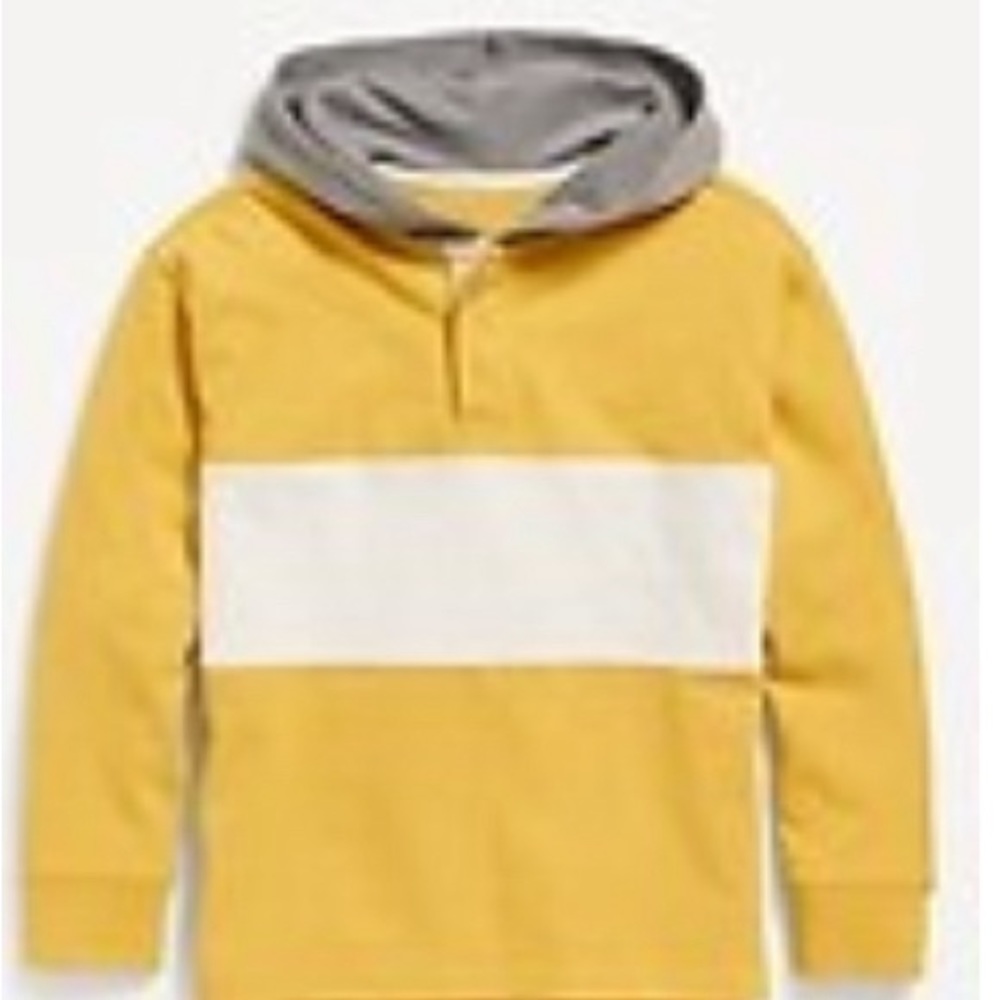 Long Sleeve Heavy Hooded Rugby Polo Shirt